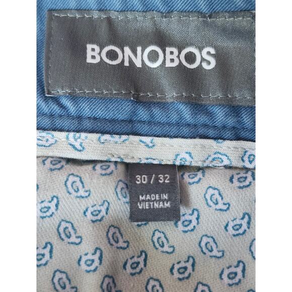 Bonobos Men's Slim Teal Blue Chino Preppy Golf Flat Front Pants Size 30x32 A0012 - Picture 3 of 6
